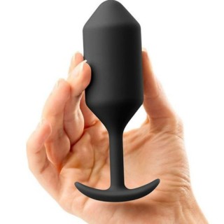B-VIBE SNUG PLUG 3 BLACK PLUG ANAL SILICONA