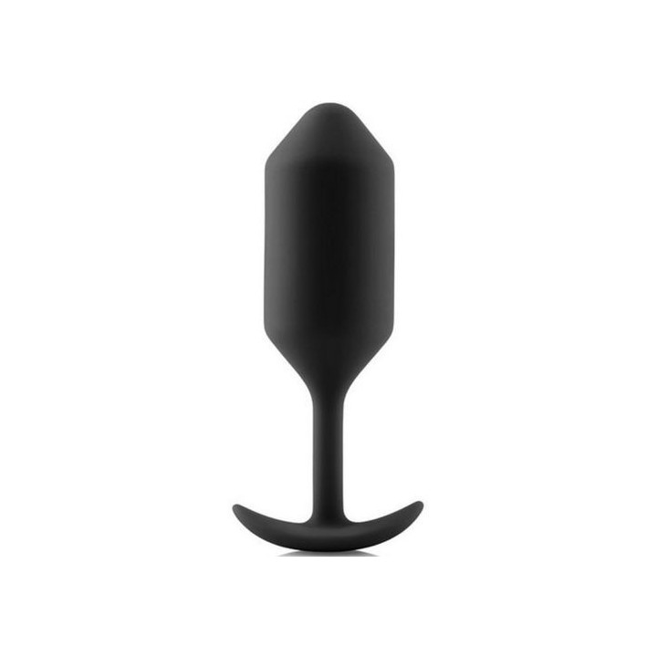 B-VIBE SNUG PLUG 3 BLACK PLUG ANAL SILICONA