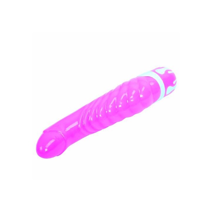 THE REALISTIC COCK PURPLE VIBRADOR LILA 21.8CM.