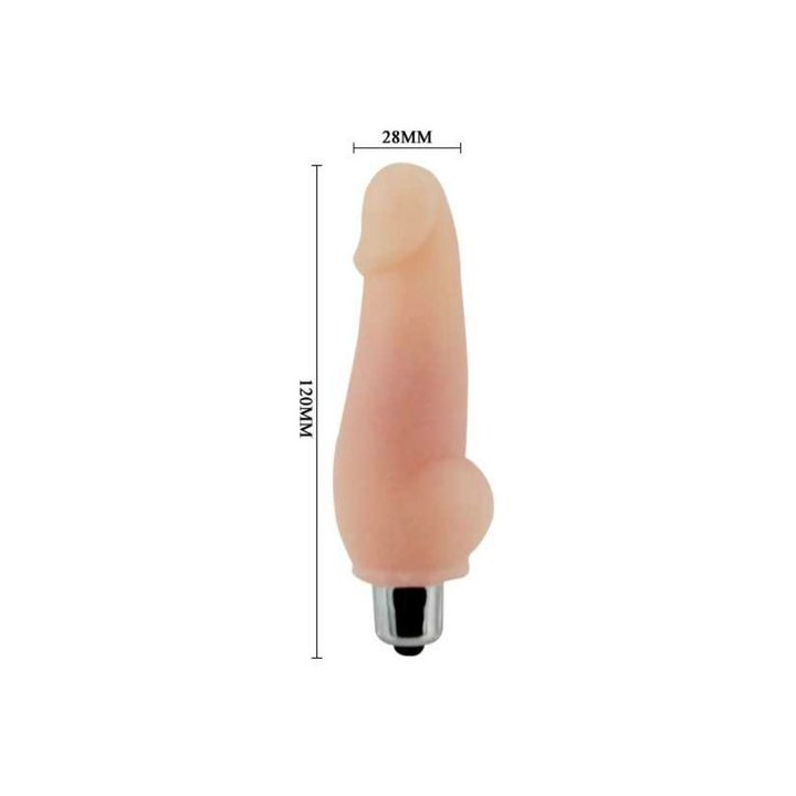 SUPER MINI VIBRATOR VIBRADOR NATURAL 12CM.