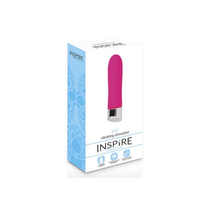 INSPIRE EVE PINK VIBRATING ESTIMULADOR 12.4CM. SILICONA