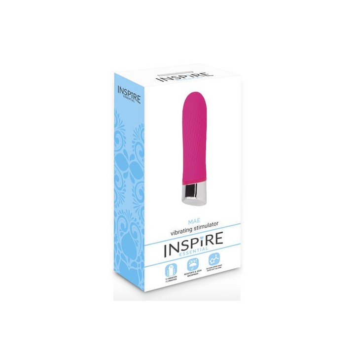 INSPIRE MAE VIBRATING ESTIMULADOR SILICONA 12.4CM. ROSA