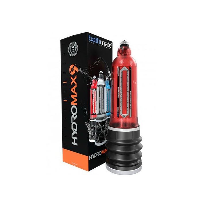 BATHMATE HYDROMAX 9 PENIS PUMP RED BOMBA AUMENTO PENE