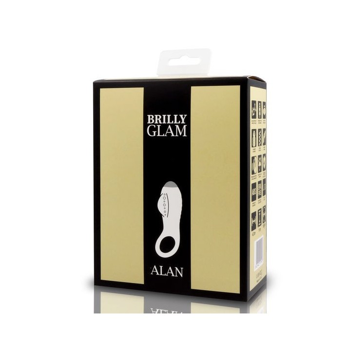 BRILLY GLAM COCK RING ANILLO VIBRADOR RECARGABLE