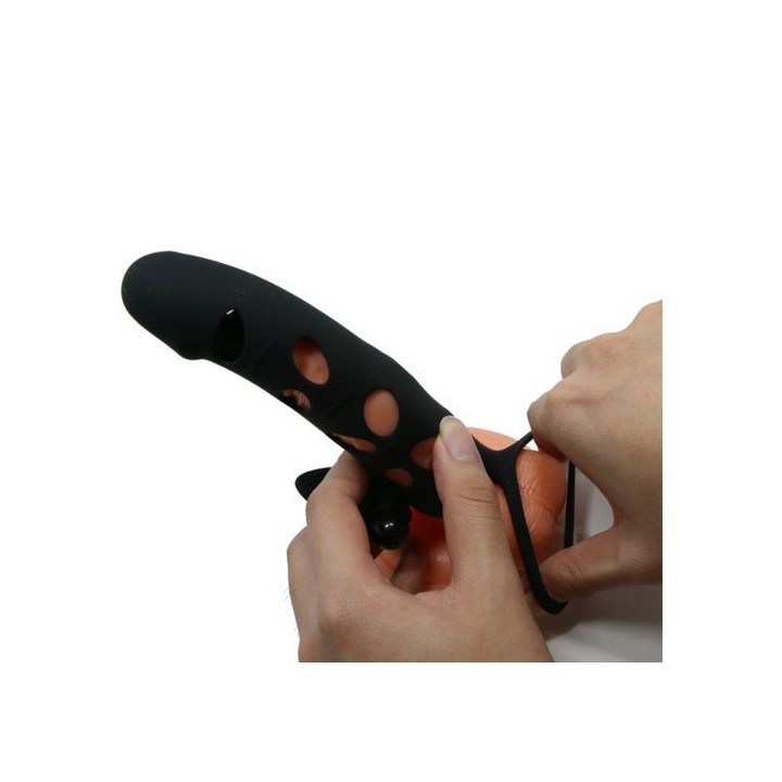 FUNDA SILICONA CON BALA VIBRADOR PRETTY LOVE