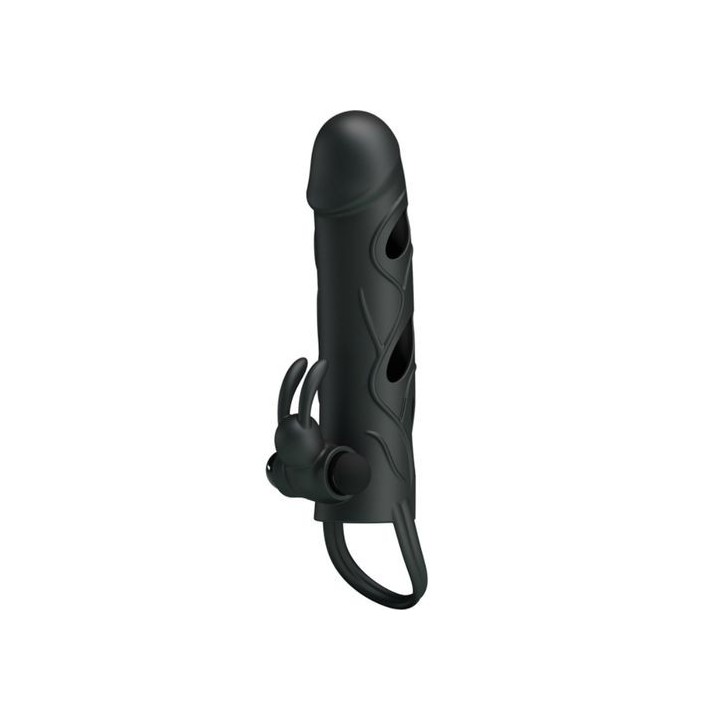 VIBRATING SILICONE SLEEVE FUNDA CON BALA VIBRADOR