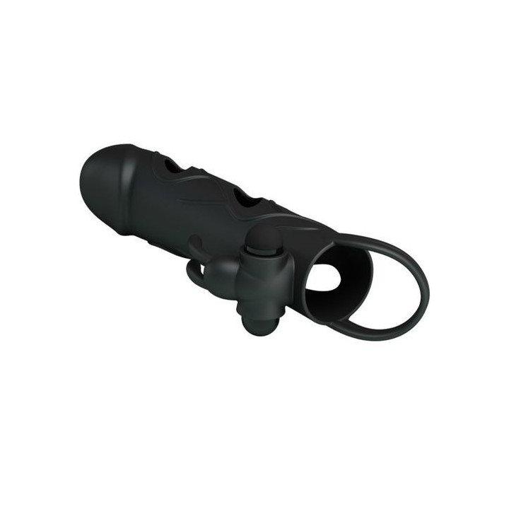 VIBRATING SILICONE SLEEVE FUNDA CON BALA VIBRADOR
