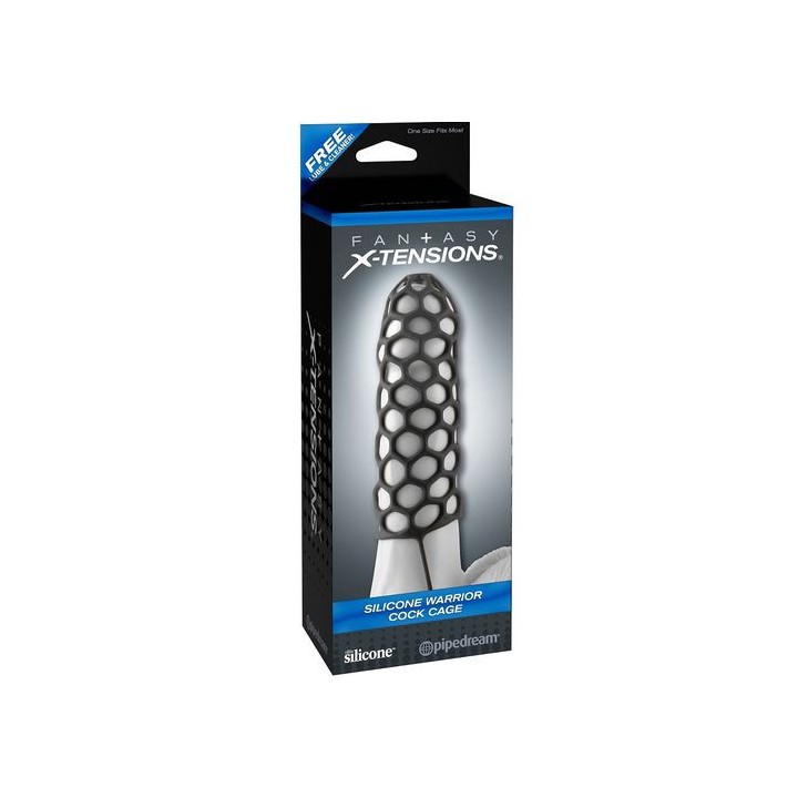 SILICONE WARRIOR COCK CAGE FUNDA CON ANILLA