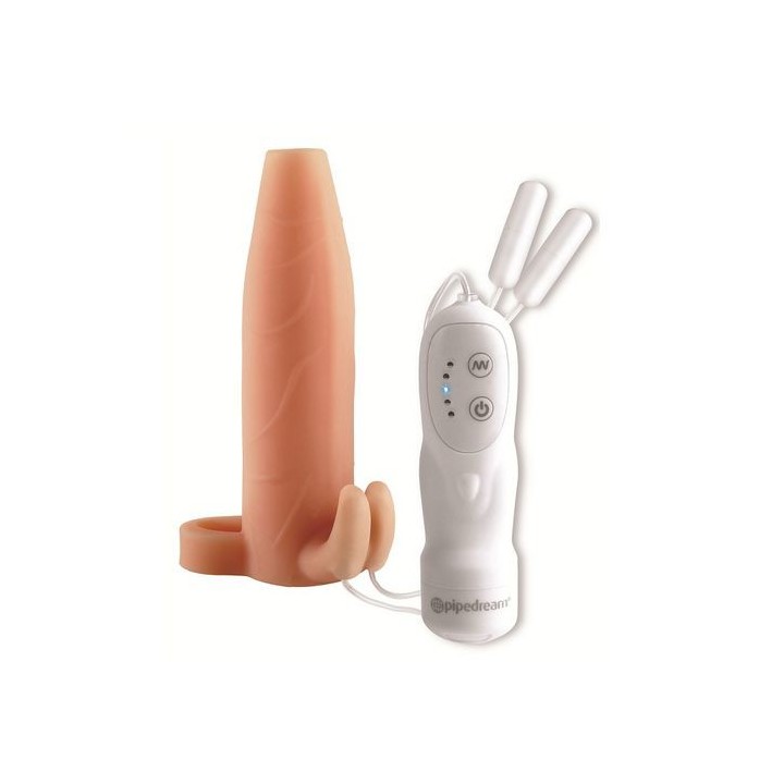 DUO CLIT CLIMAX-HER SLEEVE FUNDA CON ANILLA Y DOS BALAS VIBRADOR
