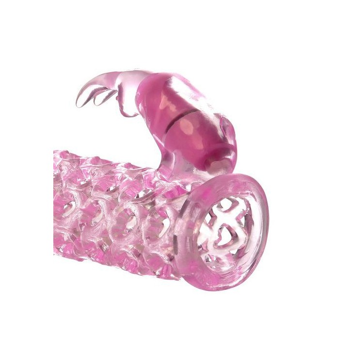VIBRATING COUPLES CAGE PINK FUNDA Y BALA VIBRADOR