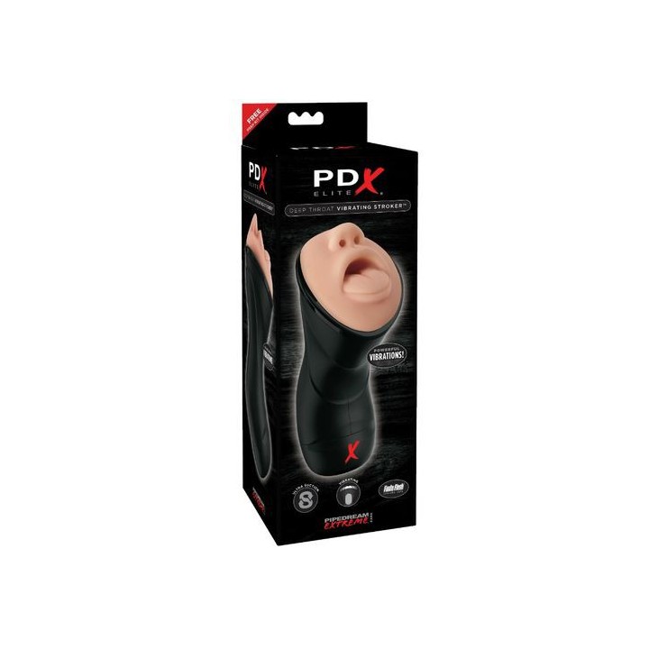 PDX ELITE STROKER MASTURBADOR CON VIBRACIÓN
