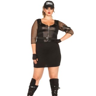 LEG AVENUE SWAT OFFICER DISFRAZ S.W.A.T PLUS SIZE 1X/2X