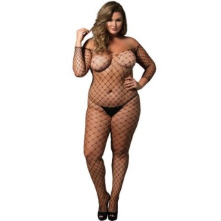 BODY DE RED ANCHA Y MANGA LARGA TALLA PLUS SIZE