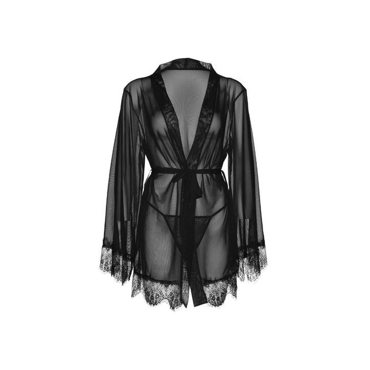 LEG AVENUE SHEER ROBE BATA M/L