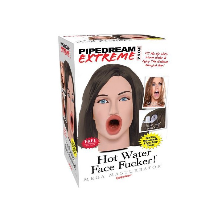 PIPEDREAM HOT WATER FACE FUCKER! MASTURBADOR 3D (Agotado temporalmente)