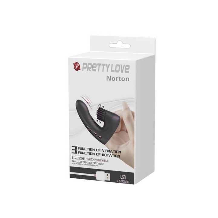 PRETTY LOVE FINGERTIP VIBRATION & ROTATION FUNCTION DEDAL
