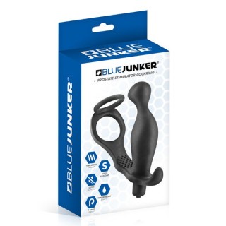 BLUE JUNKER PROSTATE STIMULATOR COCKRING PLUG VIBRATING