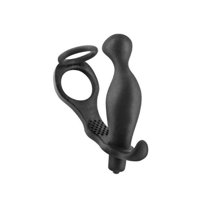 BLUE JUNKER PROSTATE STIMULATOR COCKRING PLUG VIBRATING
