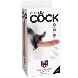 ARNÉS CON PENE REALÍSTICO KING COCK 22.9 CM