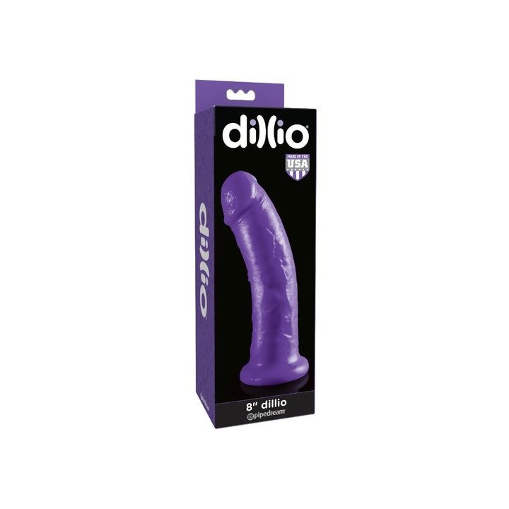 DILLIO 8"DILDO CON VENTOSA