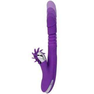 VIBRADOR BUNNY FUNCTION ARRIBA Y ABAJO RECARGABLE USB SILICONA CABEZAL FLEXIBLE