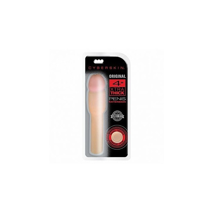 CYBERSKIN 4" XTRA THICK PENIS EXTENSION FUNDA