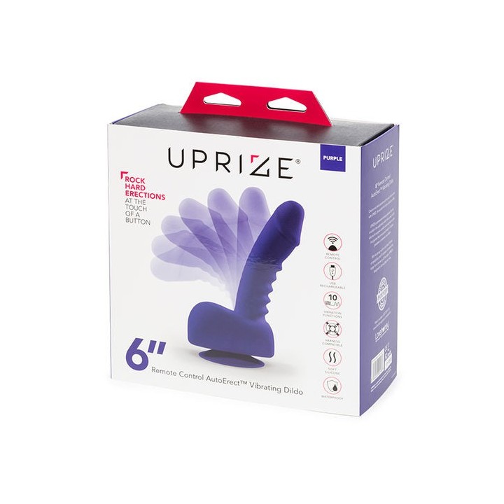 UPRIZE 6" REMOTE CONTROL AUTOERECT VIBRATING DILDO BIÓNICO 15CM.