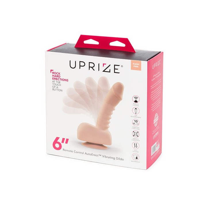 UPRIZE 6" REMOTE CONTROL AUTOERECT VIBRATING DILDO BIÓNICO 15CM.
