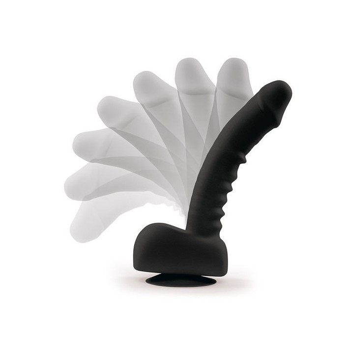 UPRIZE 8" REMOTE CONTROL AUTOERECT VIBRATING USB DILDO BIÓNICO 20CM. NEGRO