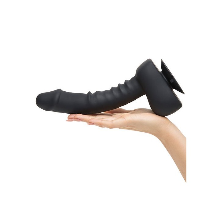 UPRIZE 8" REMOTE CONTROL AUTOERECT VIBRATING USB DILDO BIÓNICO 20CM. NEGRO