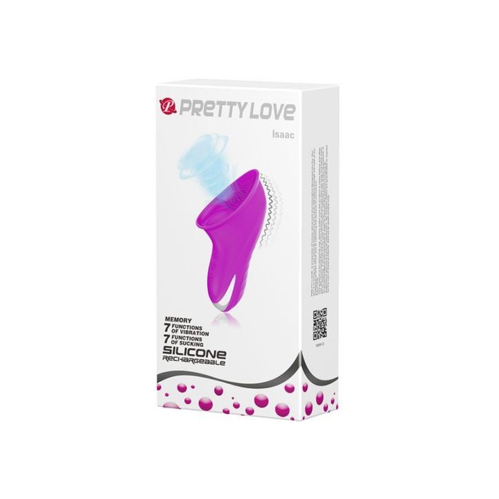 PRETTY LOVE ISAAC SUCKING & VIBRATING FUNCTION ESTIMULADOR SILICONA USB