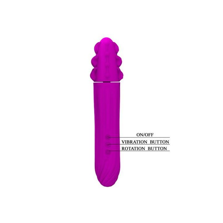 PRETTY LOVE AARON VIBRADOR CON ROTACIÓN RECARGABLE