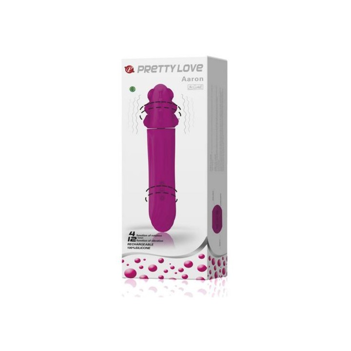 PRETTY LOVE AARON VIBRADOR CON ROTACIÓN RECARGABLE