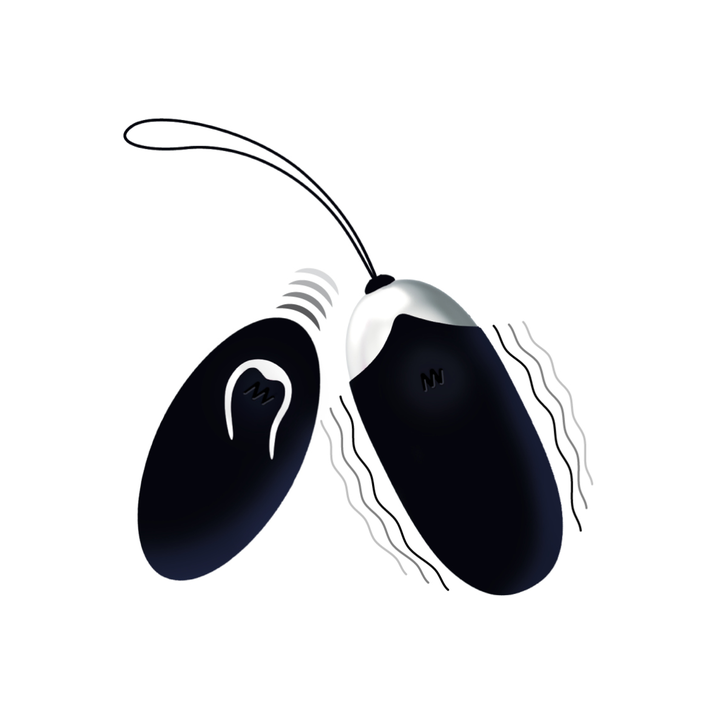 INTENSE FLIPPY ll EGG REMOTE CONTROL BLACK HUEVO VIBRADOR