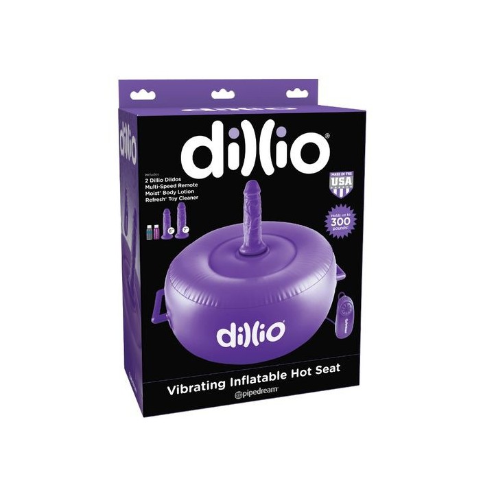 DILLIO VIBRATING INFLATABLE HOT SEAT ASIENTO HINCHABLE VIBRADOR