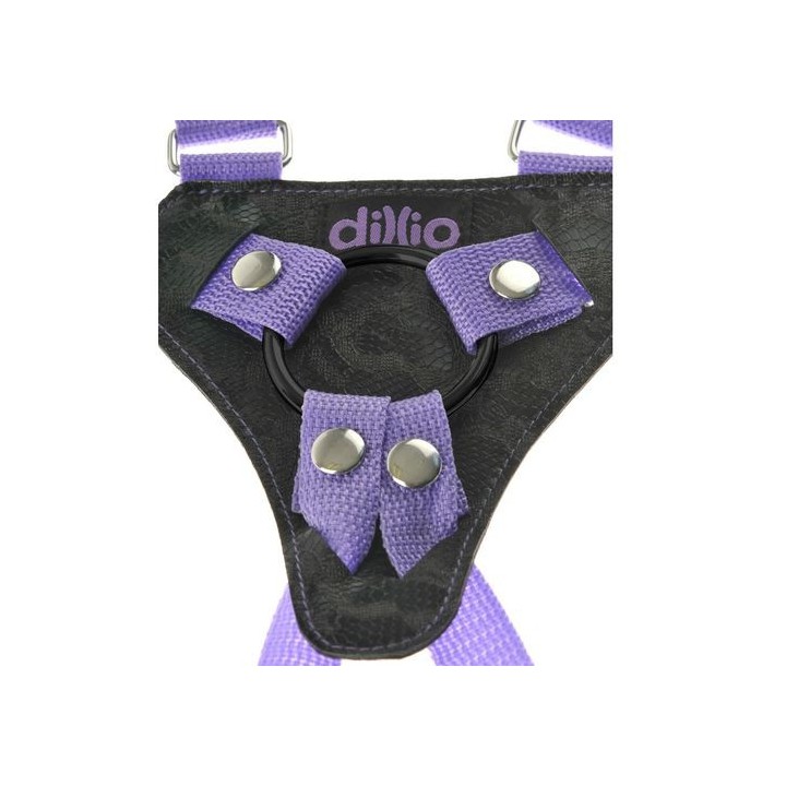 DILLIO 7" STRAP-ON SUSPENDER HARNESS SET CON TIRANTES