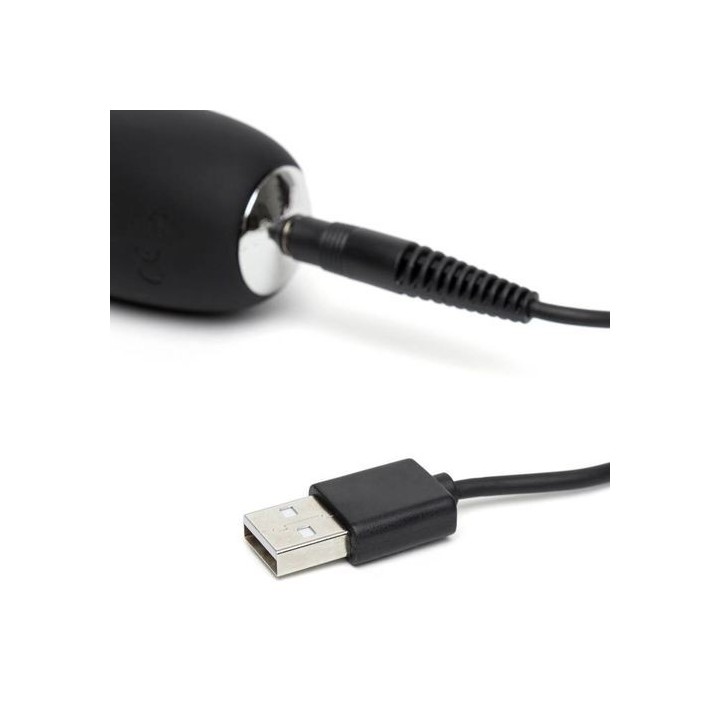 HAPPY RABBIT G-SPOT SLIM BLACK VIBRADOR PUNTO G SILICONA USB