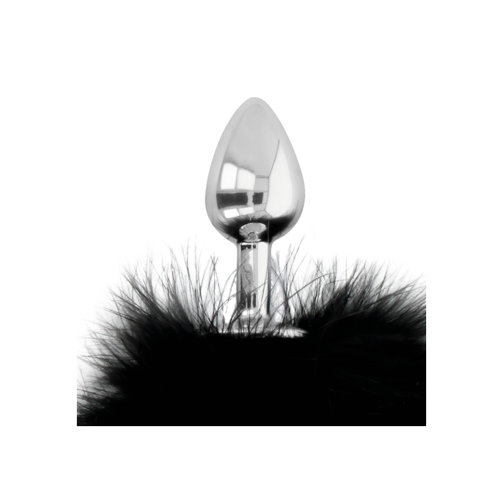 DARKNESS FURRY TAIL BUTT PLUG 7CM.