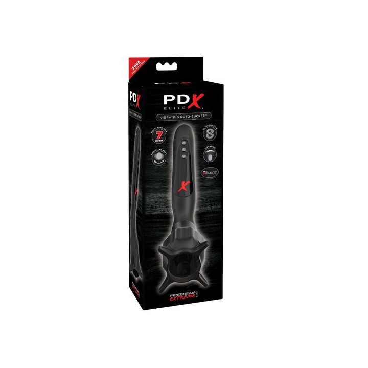 PDX VIBRATING ROTO-SUCKER MASTURBADOR CON VIBRACIÓN Y SUCCIÓN