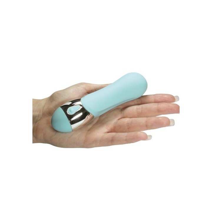 OVO D6 MINI VIBRADOR AZUL CLARO SILICONA
