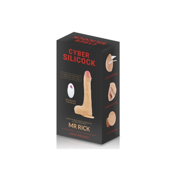 CYBER SILICOCK REMOTE CONTROL REALISTIC PENE VIBRADOR USB