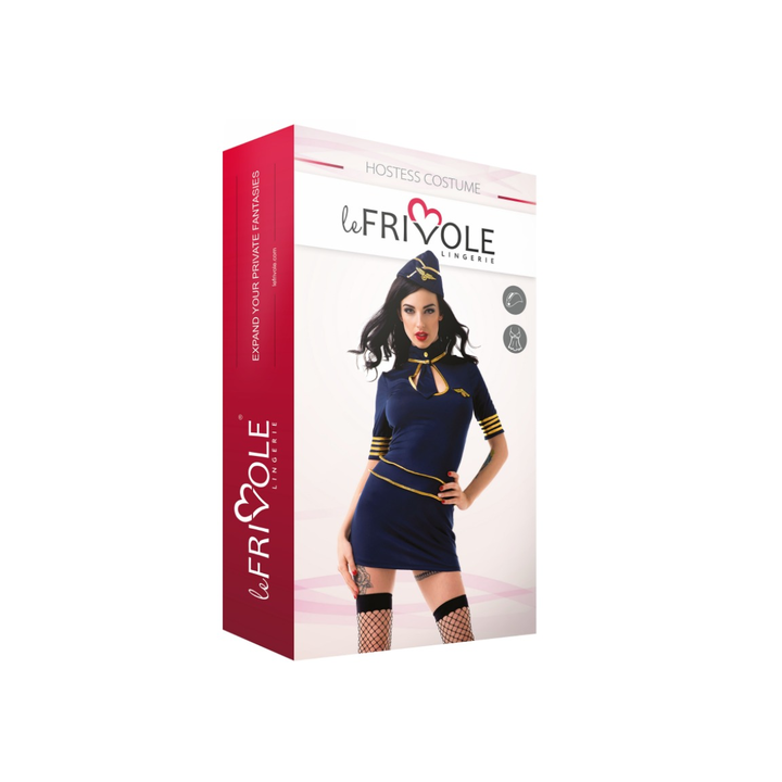 LE FRIVOLE HOSTESS COSTUME SET 2 PIECES DISFRAZ AZAFATA L/XL