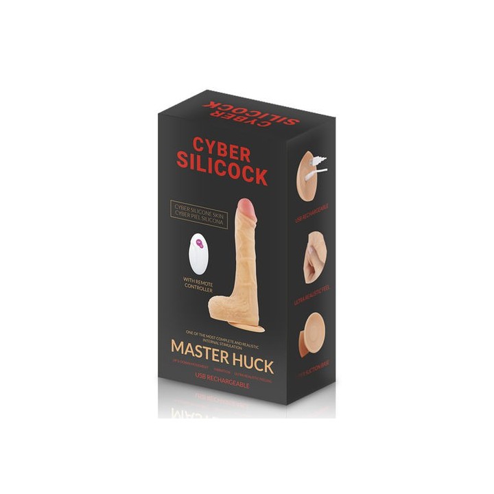 CYBER SILICOCK REMOTE CONTROL REALISTIC PENE VIBRADOR USB