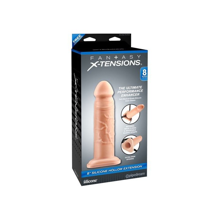 X-TENSIONS 8"SILICONE HOLLOW EXTENSION ARNES HUECO 20CM.
