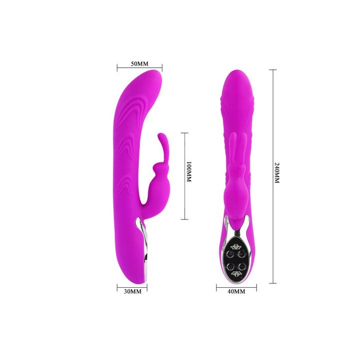 SMART PRETTY LOVE VIBRADOR SILICONA USB 24 CM