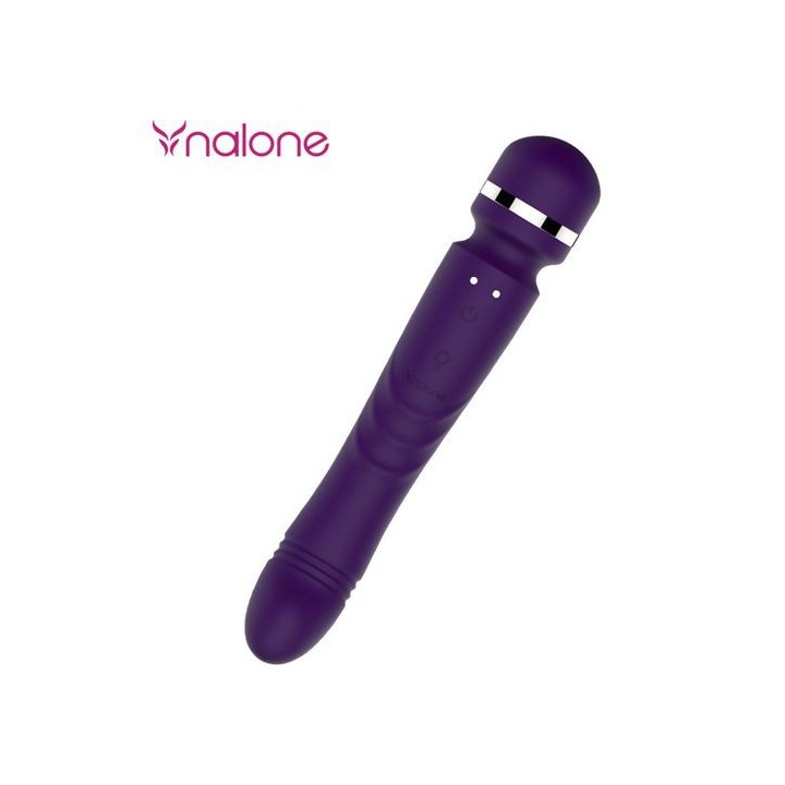 VIBRADOR MASAJEADOR WAND DOBLE CABEZAL SILICONA RECARGABLE USB