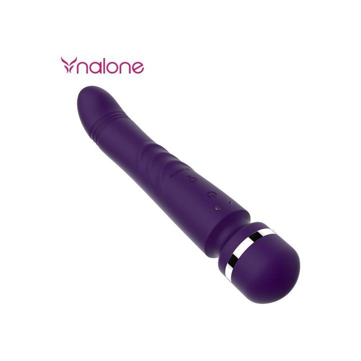 VIBRADOR MASAJEADOR WAND DOBLE CABEZAL SILICONA RECARGABLE USB