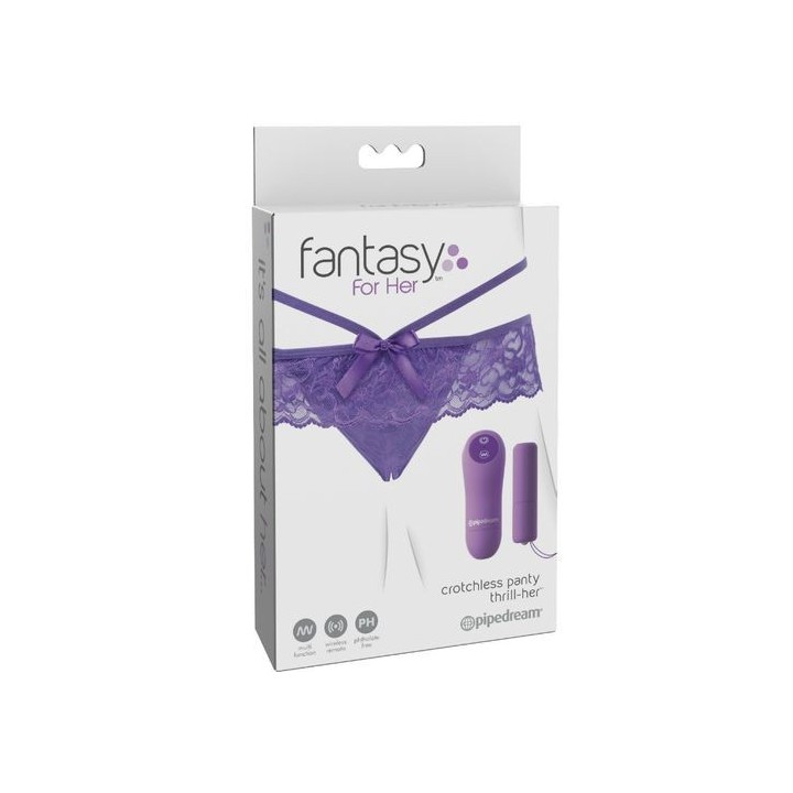 FANTASY FOR HER CROTCHLESS PANTY REMOTE CONTROL BULLET BALA VIBRADOR