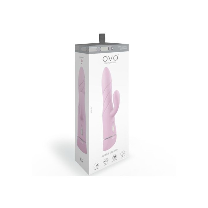 OVO VIBRADOR RABBIT ROSA SILICONA