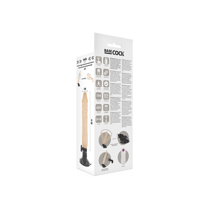 BASE COCK REALISTIC DILDO VIBRADOR 20X4CM